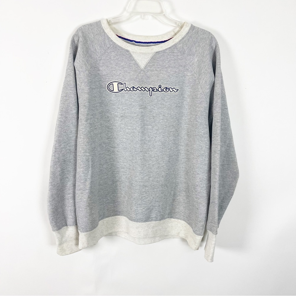 Champion Women’s Long Sleeve Pullover Athletic Crew Neck Sweatshirt Size XL